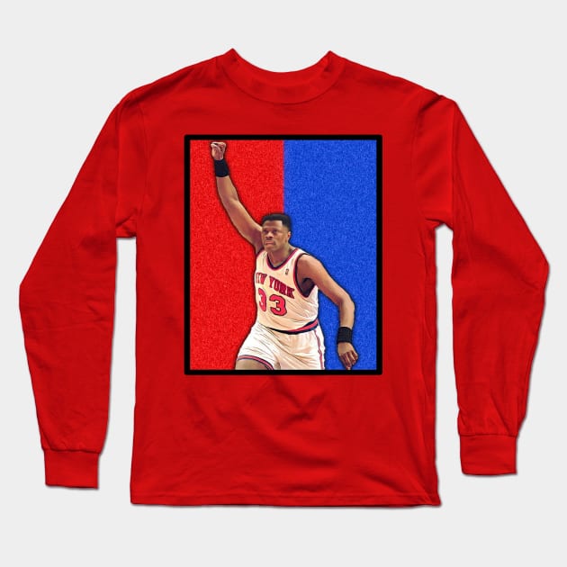 Red blue patrick ewing Long Sleeve T-Shirt by martastudio